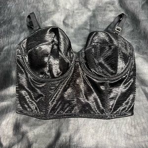 Victoria’s Secret Satin Black Bra Top